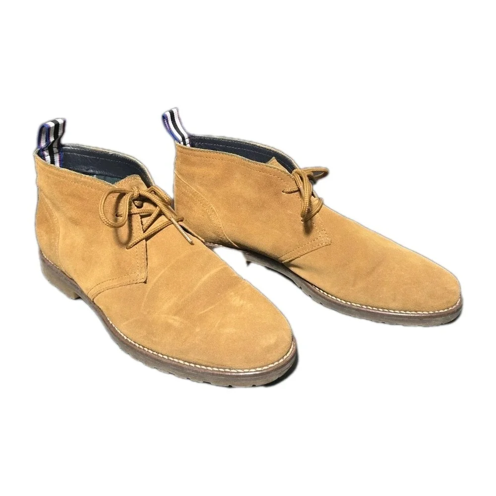 Tommy Hilfiger‎ Designer Chukka Ankle Shoes Boots Mens Size 8 Unisex Lace Up